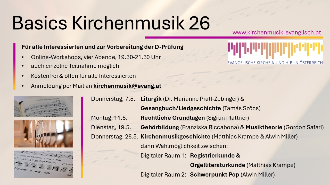 BASICS KIRCHENMUSIK 2026